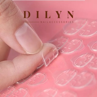 Phụ Kiện Nail - Tấm 24 miếng dán 2 mặt dán móng