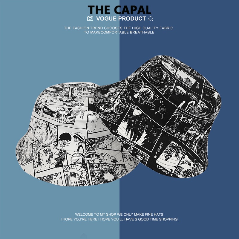 Mũ xô THE CAPAL in họa tiết hoạt hình hai màu độc đáo