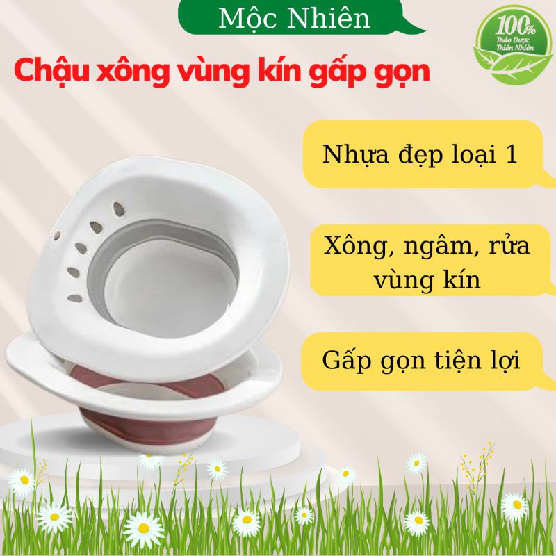 Chậu xông gấp gọn | ghế xông vùng kín sau sinh