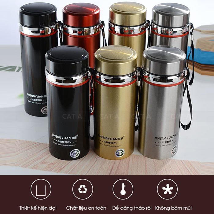 [🌹Flash sale🌹]Bình giữ nhiệt inox304 cao cấp không gỉ - giữ nhiệt cực tốt lên tới 12h - có 2 dung tích 800ml và 1000ml