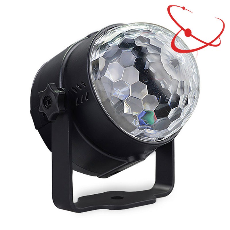 Đèn LED karaoke sân khấu mini gia đình chớp 7 màu hiệu ứng nhấp nháy xoay theo nhạc có remote điều khiển