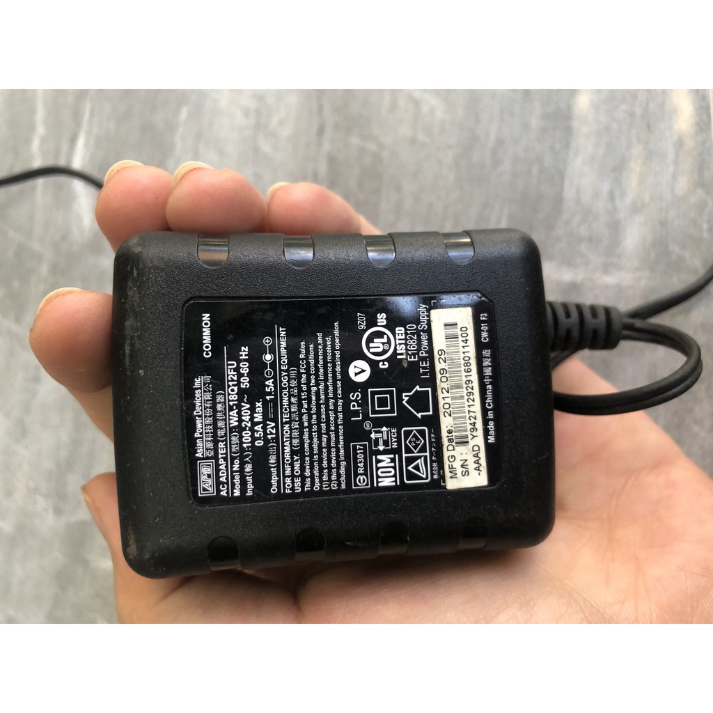FREESHIP Nguồn 12v 1.5a hàng zin bãi