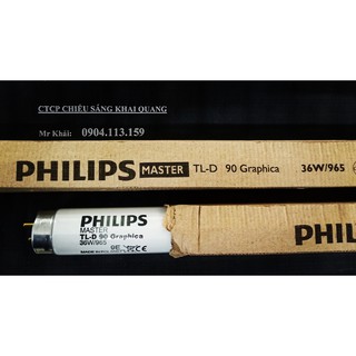 (SALE) Bóng so màu D65 Philips TL-D 90 Graphica 36W/965 dài 1.2m