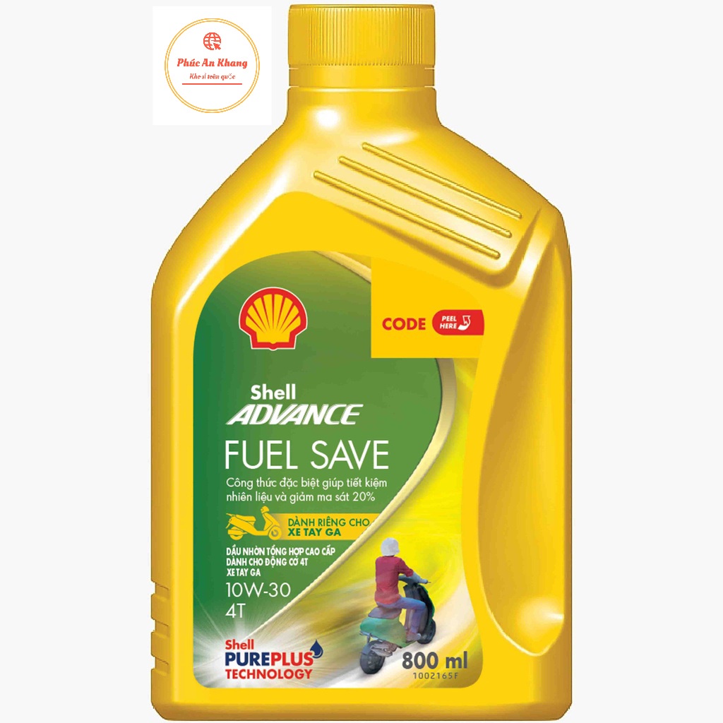 Dầu nhớt 4T Shell Advance FUEL SAVE Scooter 10W30 SN
