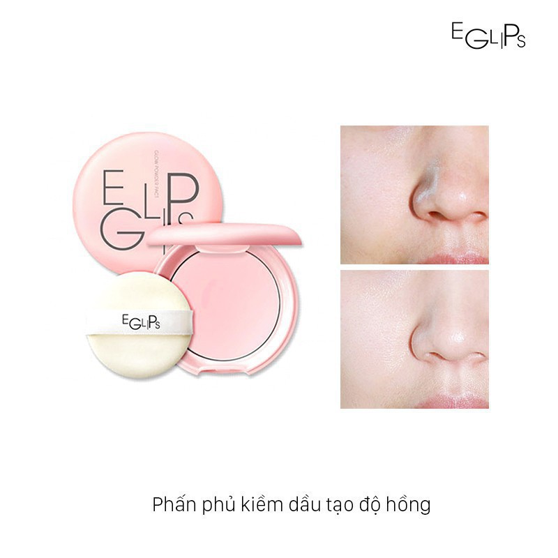 Phấn Phủ Tạo Độ Bóng Hồng Hào Làn Da Eglips Glow Powder Pact(Pink)