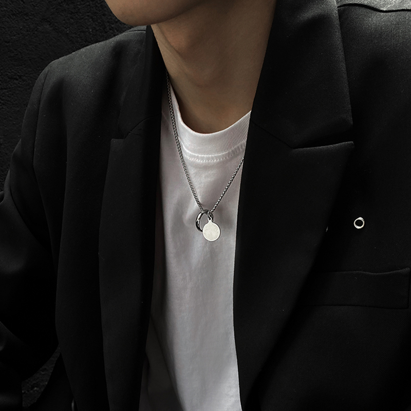 vòng cổ Thép Titan Phong Cách Hiphop Đường Phố Cá Tính