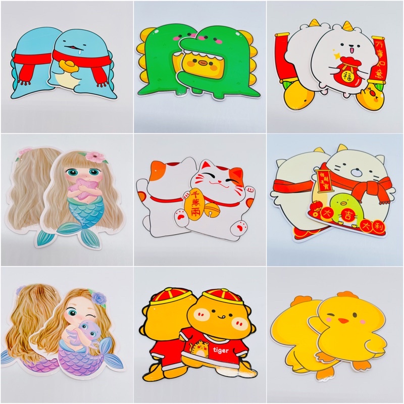 10 Bao Lì Xì Hoạt Hình Chibi Đủ Mẫu Bìa Cứng Chuẩn Loại 1, To Dày và Chắc Chắn, bao lì xì tết 2023