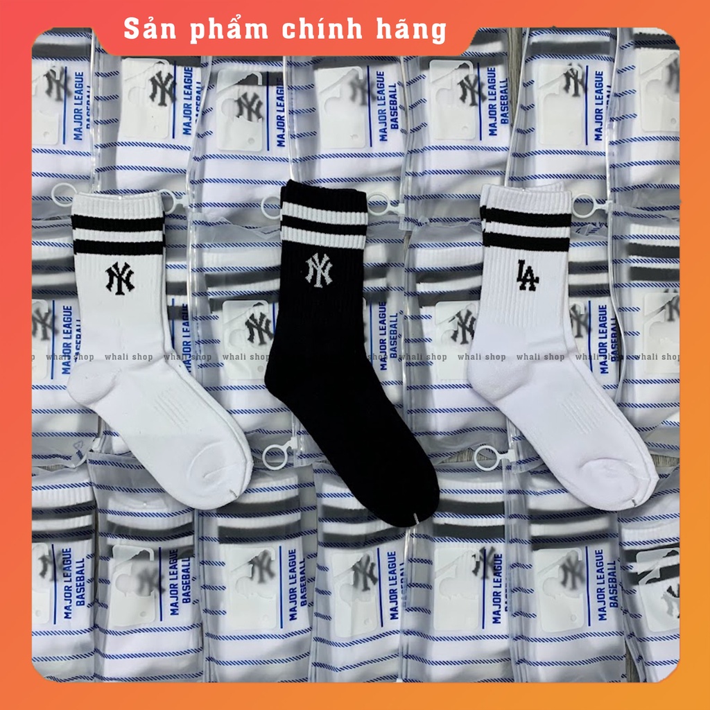 Vớ MLB cổ cao Two Line Small Logo