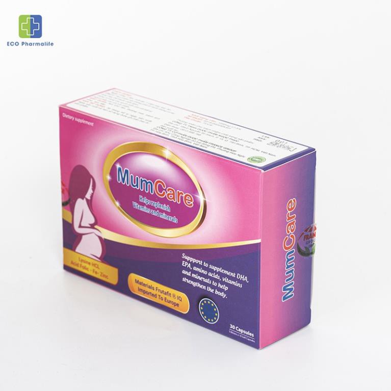 MumCare  bổ sung Vitamin và chất khoáng, tăng cường sức khỏe và sức đề kháng cho phụ nữ mang thai