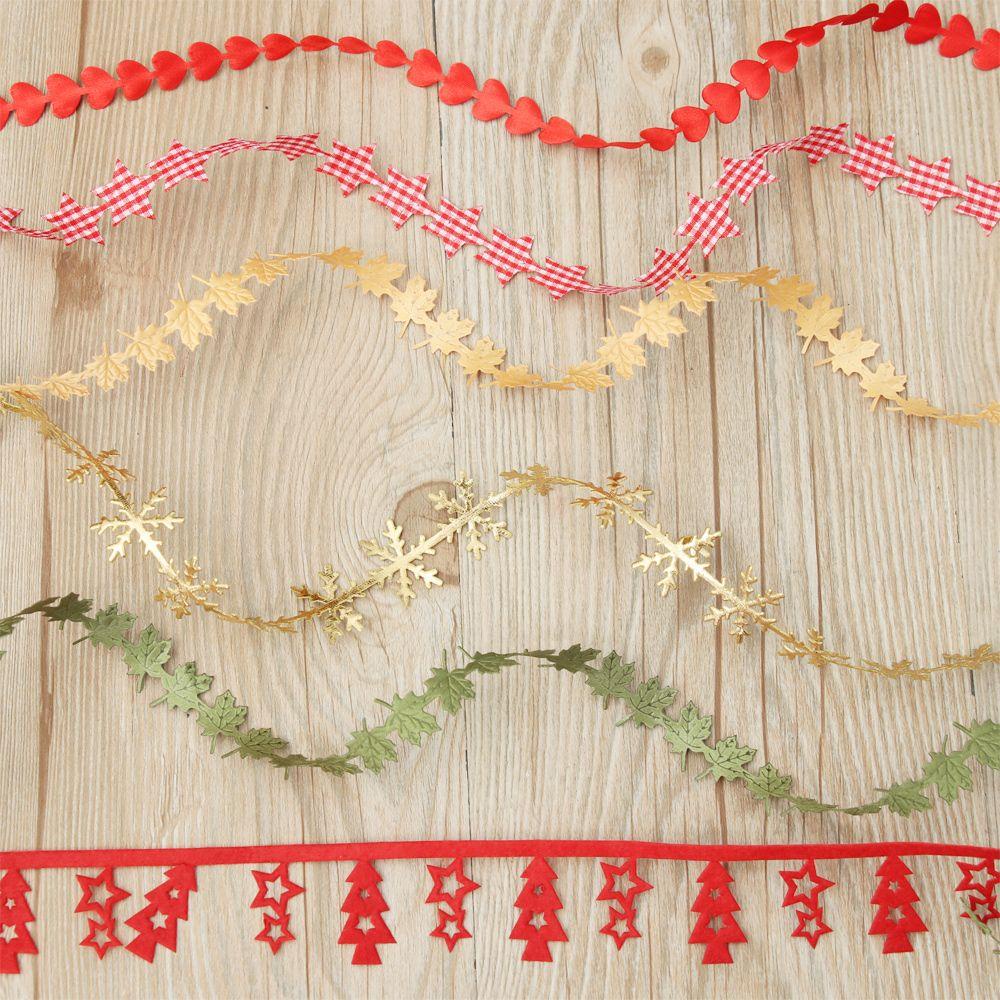 Dây Ruy Băng Họa Tiết Hoa Tuyết / Ngôi Sao / Trái Tim Dùng Trang Trí Giá