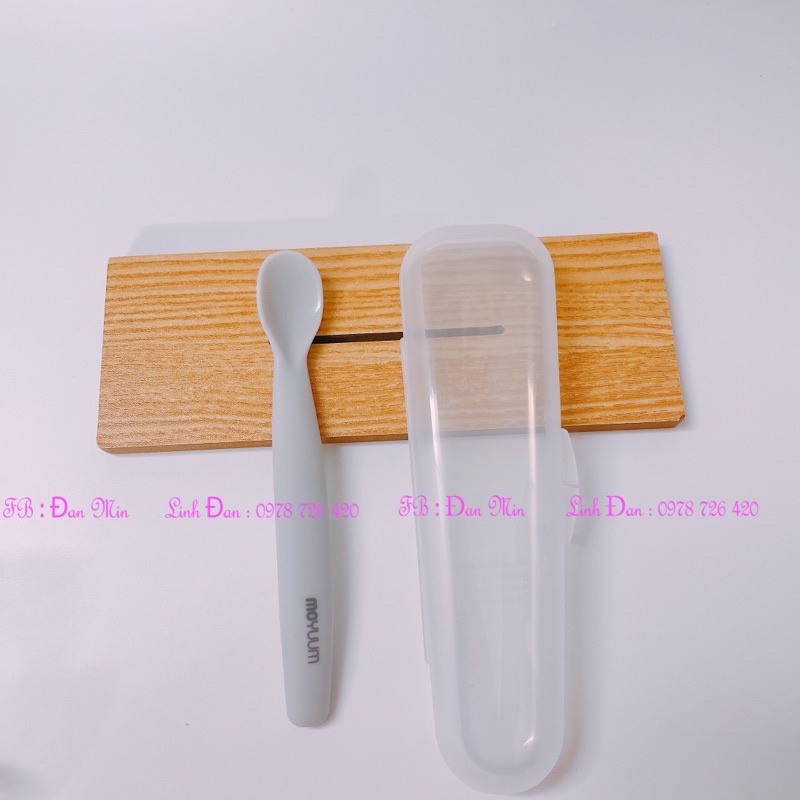Thìa ăn dặm Silicon Moyuum Hàn Quốc, Thìa Moyuum Hàn Quốc siêu mềm cho bé ăn dặm