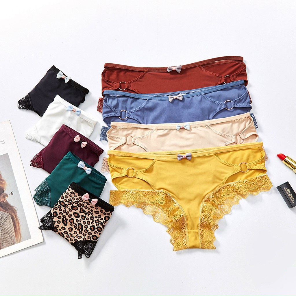 Quần lót ren sexy thiết kế 3 dây viền ren mềm mại mẫu 838