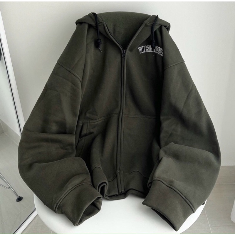 [ Rẻ vô địch ] Áo khoác nỉ form đại mũ hai lớp - thisis