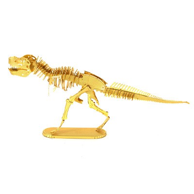 MÔ HÌNH 3D KIM LOẠI LẮP RÁP KHỦNG LONG T-REX GOLDEN - HÀNG NHẬP KHẨU