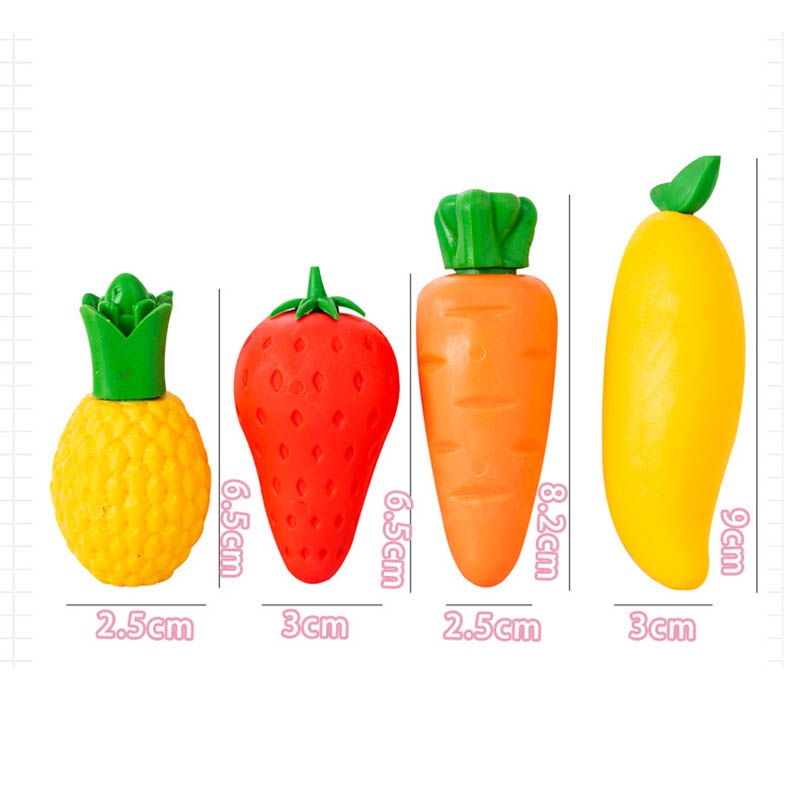 Cục Tẩy Cao Su Hình Trái Cây Xinh Xắn