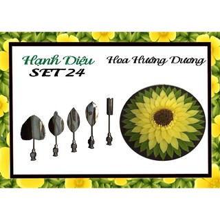 Kim 3D - Bộ 5 - SET HOA HƯỚNG DƯƠNG