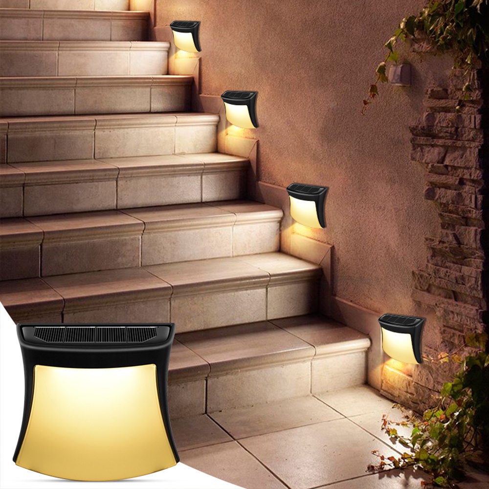 Đèn Led 3 Bóng Gắn Tường Ngoài Trời Chống Nước IP65 Chạy Năng Lượng Mặt Trời