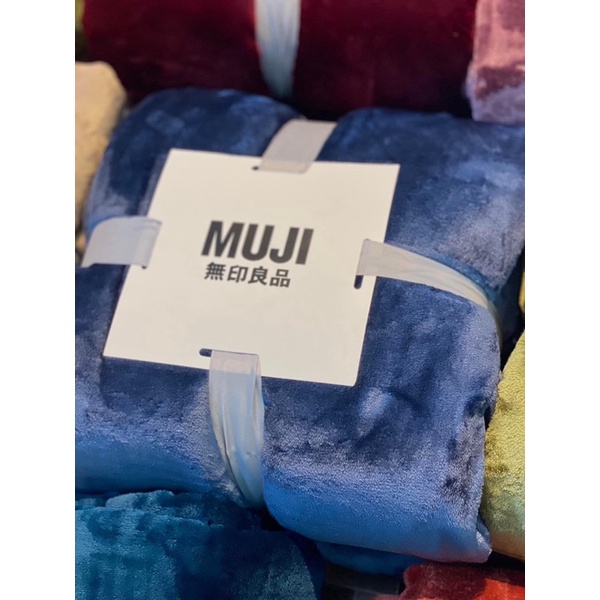 CHĂN LÔNG MUJI NHUNG TUYẾT HÀNG LOẠI 1 NHẬP KHẨU MỚI