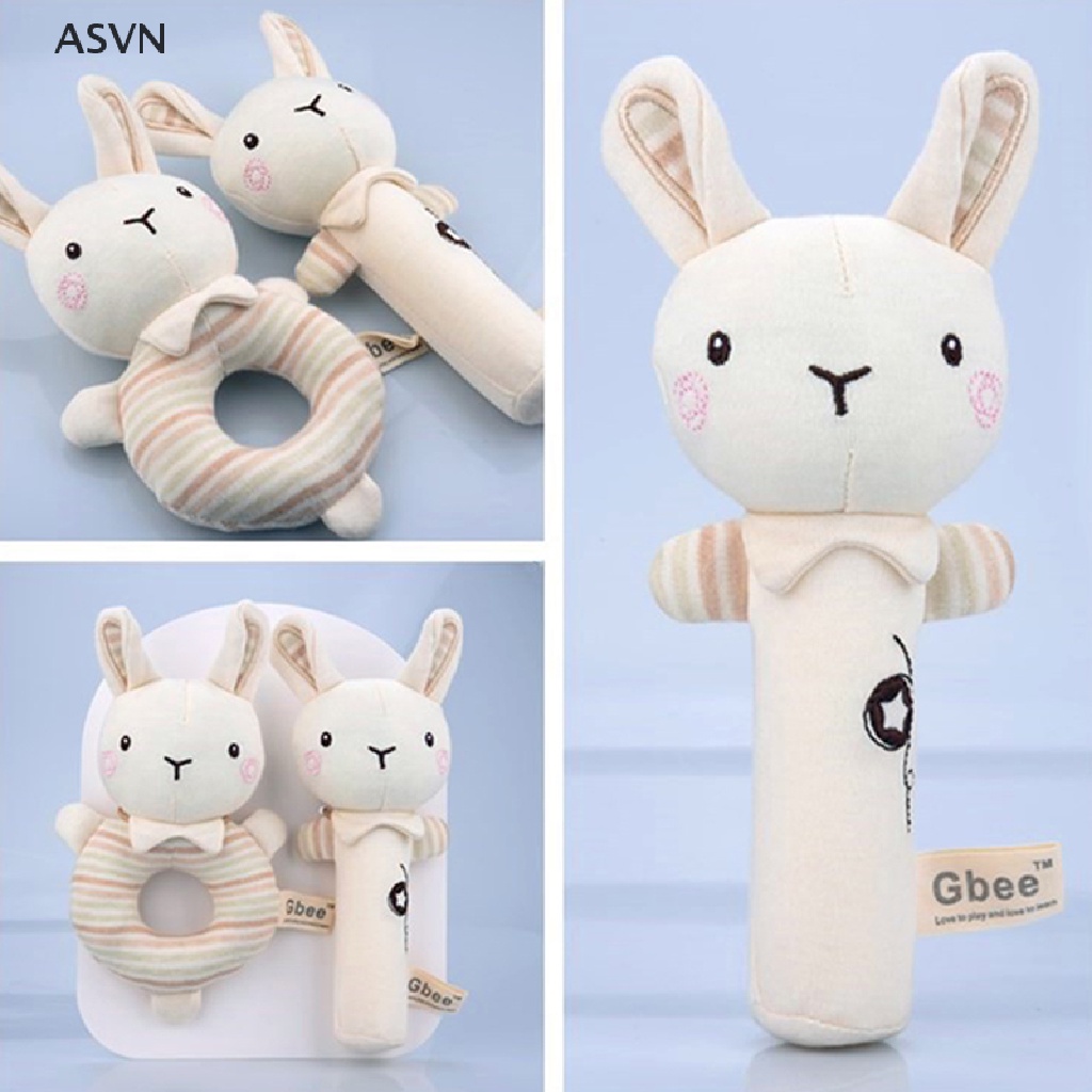 Asvn❤ Đồ Chơi Lắc Cầm Tay Hình Động Vật Hoạt Hình Nhồi Bông Mềm Mại Dễ Thương Giáo