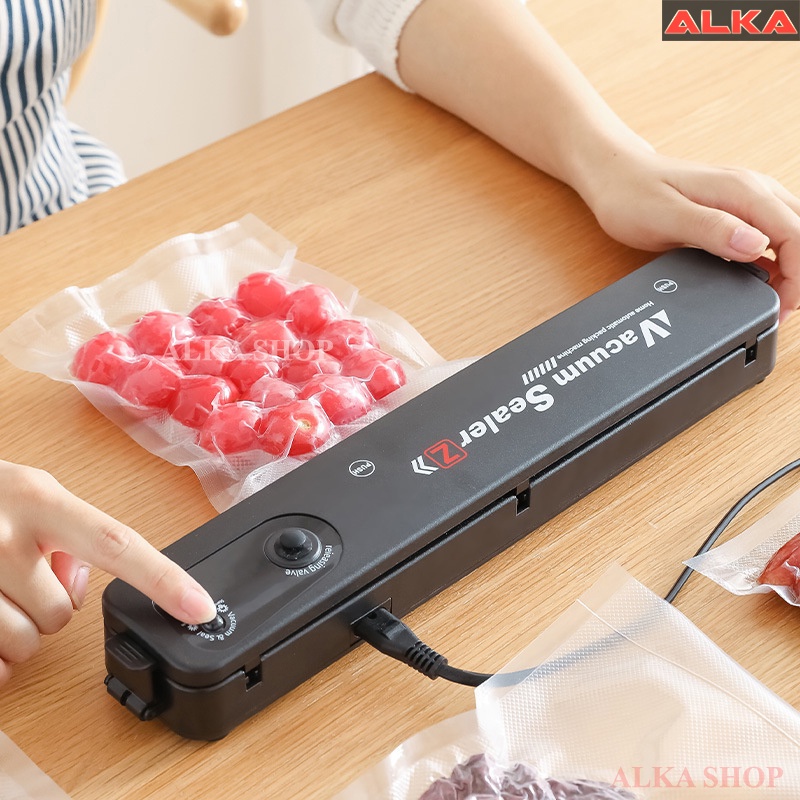 Máy hút chân không thực phẩm kiêm máy hàn miệng túi cao cấp Vacuum Sealer .