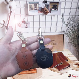 Bao da chìa khóa Toyota Wigo kèm móc khóa