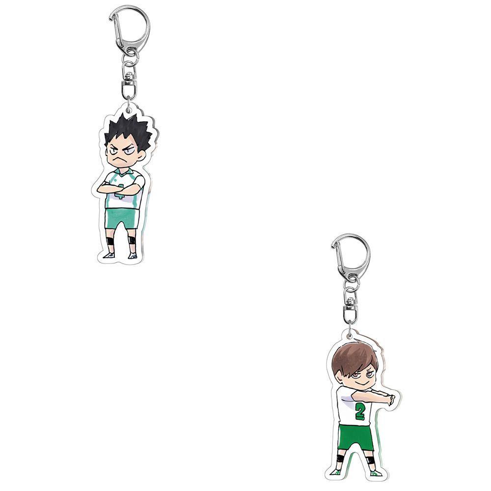 Móc Khóa Hình Búp Bê Bóng Chuyền QUINTON Volleyball Dễ Thương Móc Khóa Trang Trí Xe Hơi ​Móc Chìa Khóa Bằng Acrylic Họa Tiết Hoạt Hình DIY