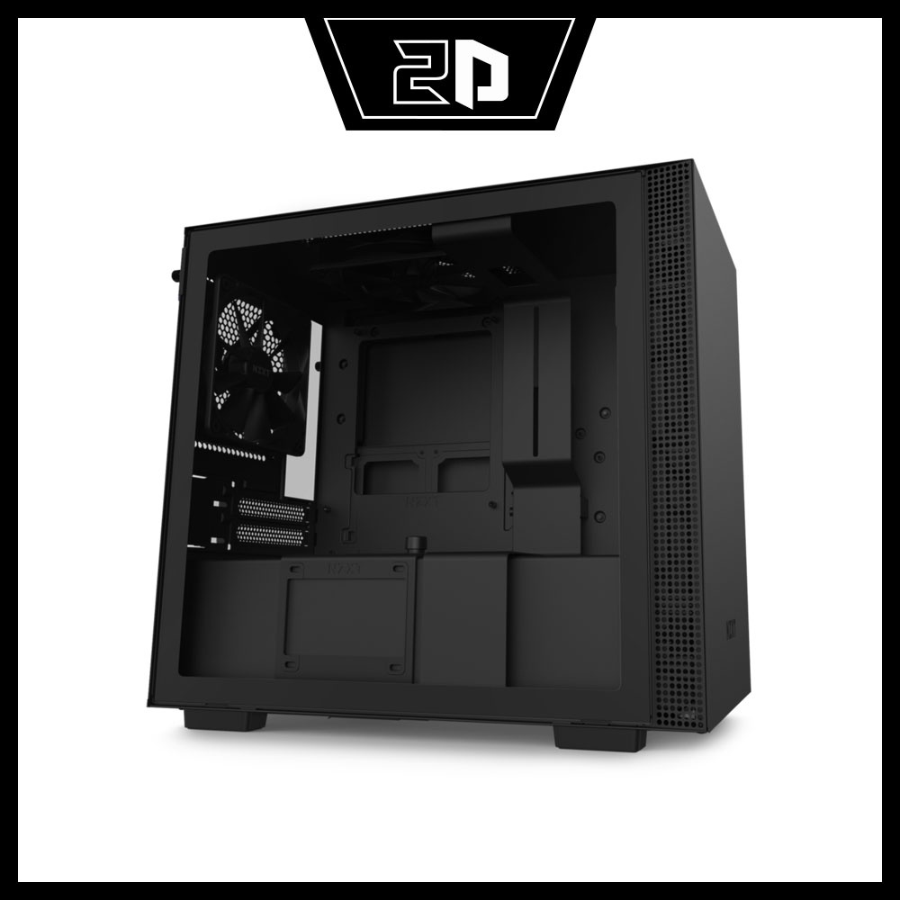 Vỏ máy tính (Case) NZXT H210 MATTE BLACK (Mini iTX/Đen)