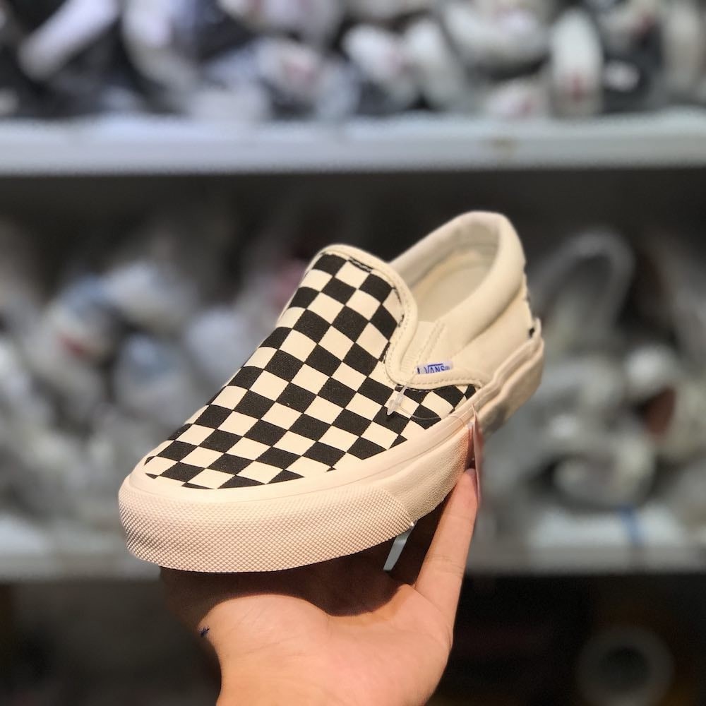 Giày Thể Thao VANS Đen Old vault fog nam nữ ,Giày Sneaker Van Lười Caro mới nhất,hót nhất