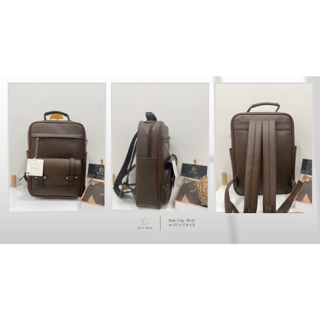 BALO DA CAO CẤP, BA LÔ ĐỂ LAPTOP 15in DORI|BL57
