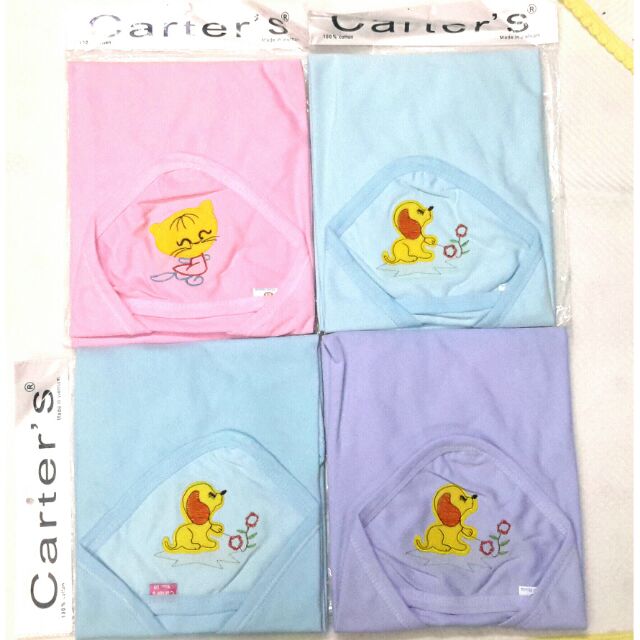 Chăn ủ cotton có mũ cho bé sơ sinh