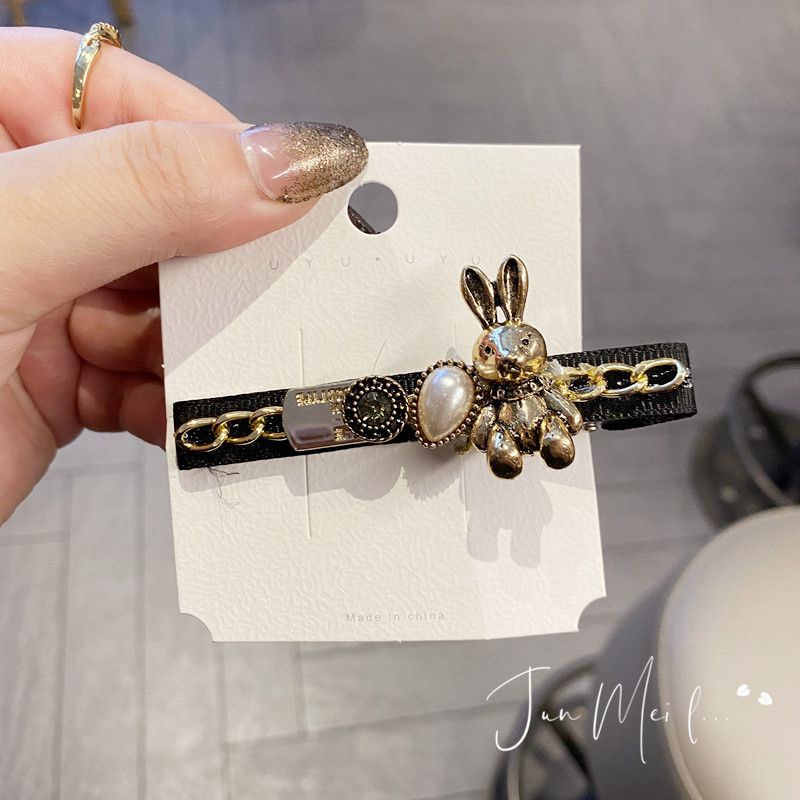 8CM - KẸP MỎ VỊT/ KẸP BẤM VINTAGE HÀN QUỐC - 1 CÂY