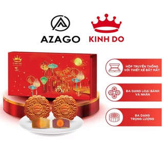 Hộp 2 bánh trung thu kinh đô "team đậu xanh - khoai môn" ttđxkm013az - ysm