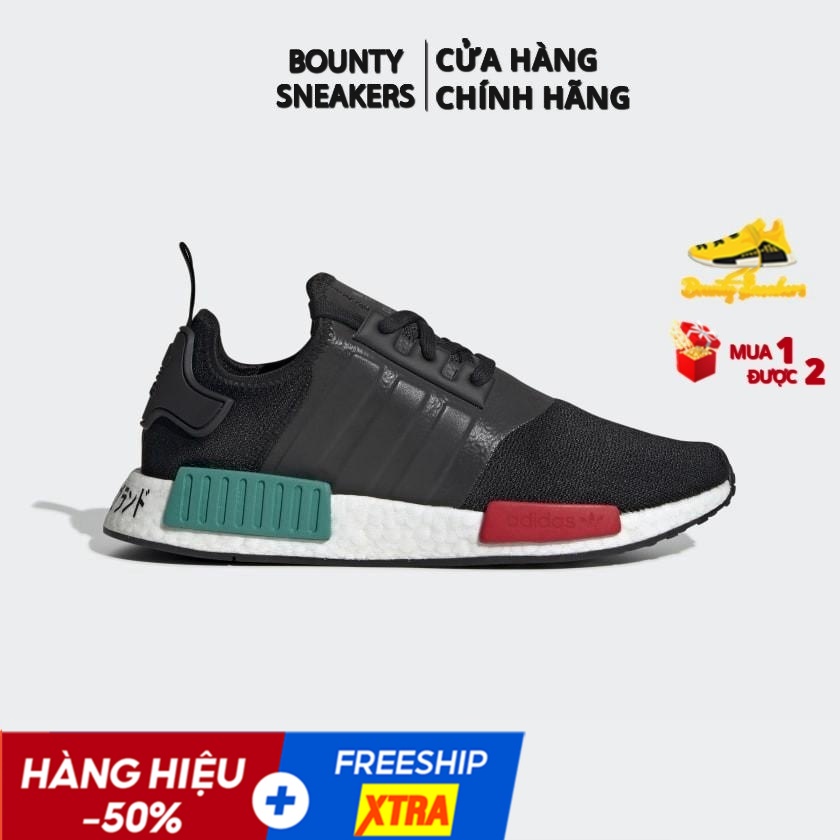 Adidas Giày NMD R1 "Core Black/Green And Red" EF4260 - Hàng Chính Hãng - Bounty Sneakers