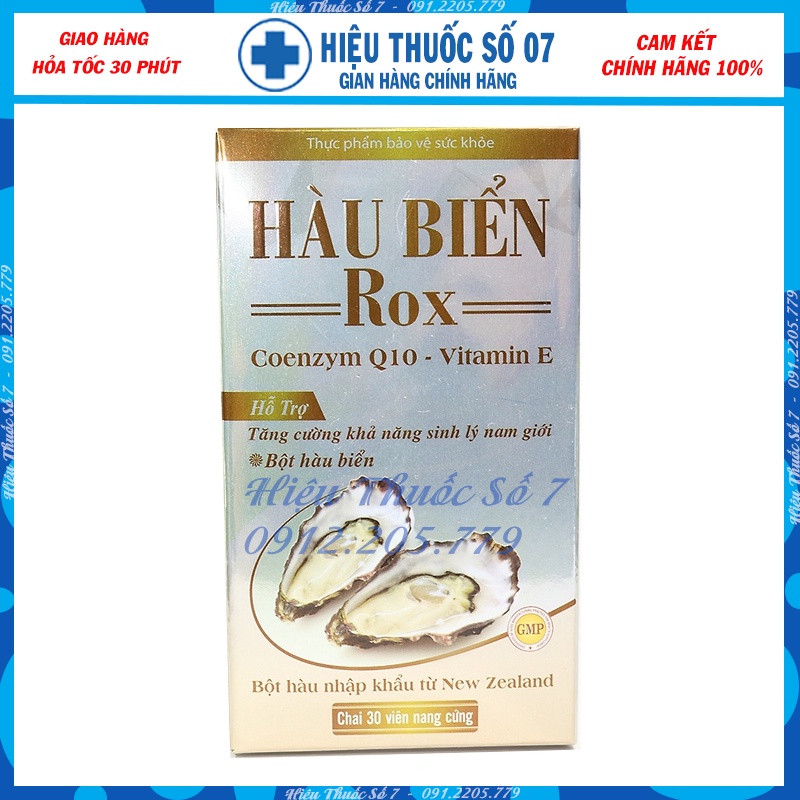 Tinh Chất Hàu Biển Rox tăng cường sinh lý nam, giảm xuất tinh sớm, Cải Thiện Yếu Sinh Lý