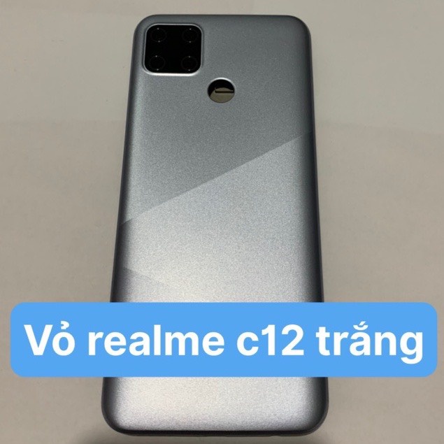 bộ vỏ zin hãng oppo realme c12 full đồ kèm gồm(phím bấm ,kính cam,lưng,sườn)