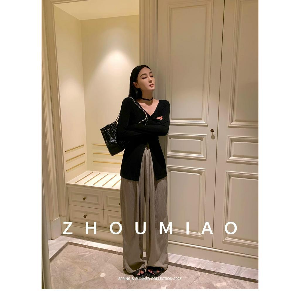 Quần Dài Ống Rộng Lưng Thun Co Giãn Thời Trang Dành Cho Nữ