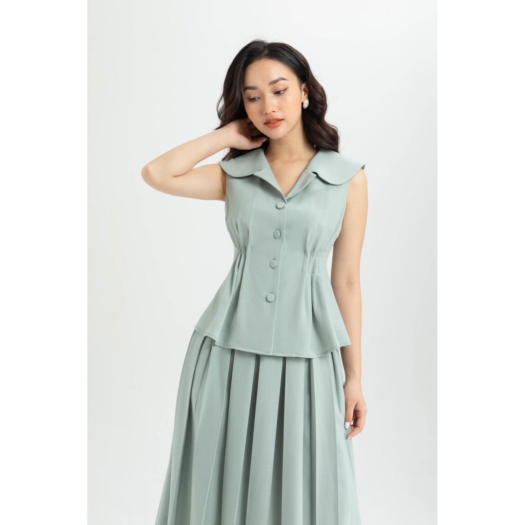 Áo không tay cổ kiểu nữ IVY moda MS 16M6327