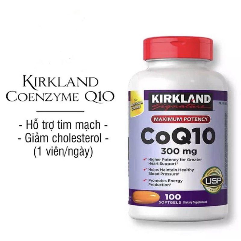 Viên uống CoQ10 300mg Kirkland 💯 viên