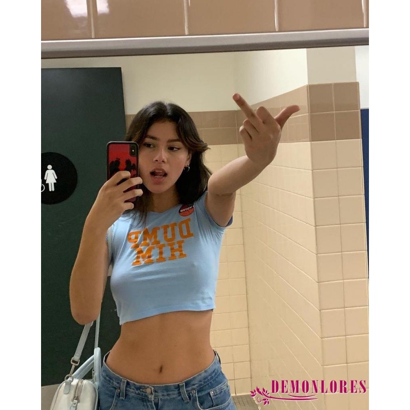 Áo Thun Tay Ngắn Cổ Tròn In Chữ Thời Trang Dành Cho Nữ