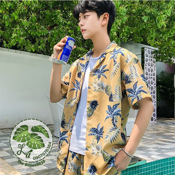 [GIÁ SỈ]  BỘ SƠ MI ĐI BIỂN - [THE ACTION]  - ( Quà Tặng)