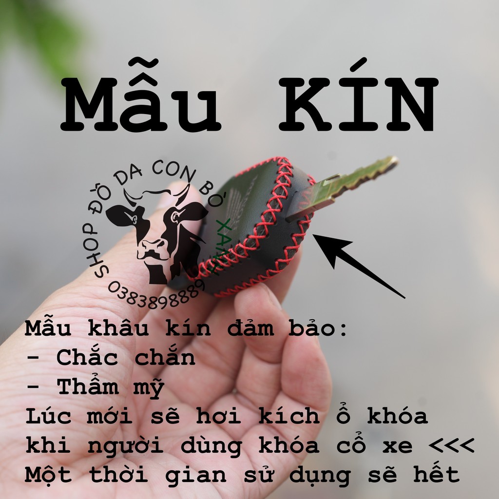 Bao Da Chìa Khóa Tìm Xe Honda Airblade, SH, SH Mode, PCX, Air Blade 2011-2015 handmade da thật