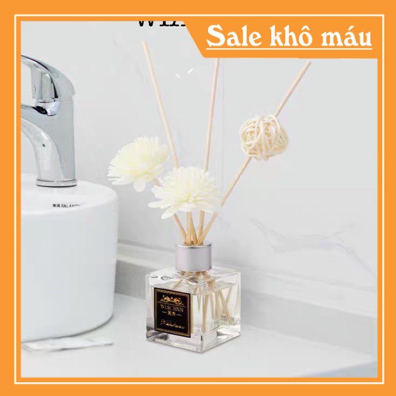 Tinh Dầu Nước Hoa Thơm Thiên Nhiên WIACHNN 50ml Để Phòng Que Gỗ Tự Khuếch Tán Thanh Lọc Khử Mùi Không Khí (ngaanh_shop)