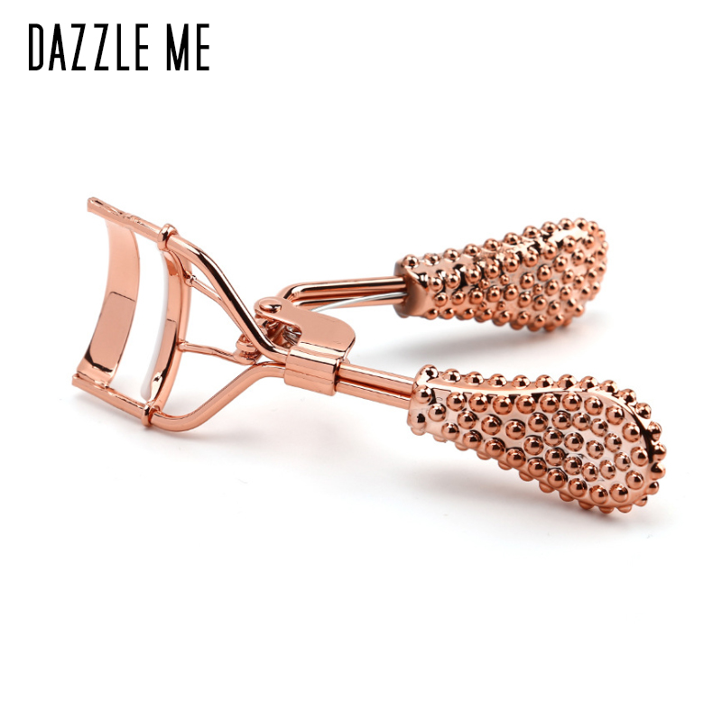 【DAZZLE ME】Gold Eyelash Curler High Quality Eyelash Tool 1pc 78x63mm