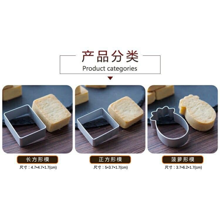 Combo 500 Khuôn Nhôm Hình Chữ Nhật