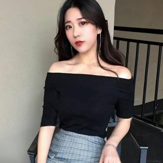 Áo thun nữ lệch vai gợi cảm Áo thun nửa tay mỏng gợi cảm Áo sơ mi