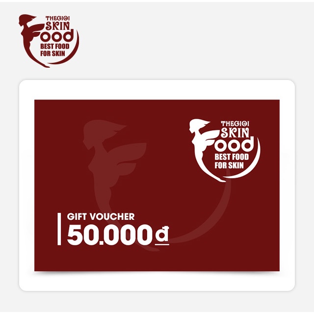 Hồ Chí Minh [Evoucher] Phiếu quà tặng cửa hàng Thế Giới SkinFood 50K
