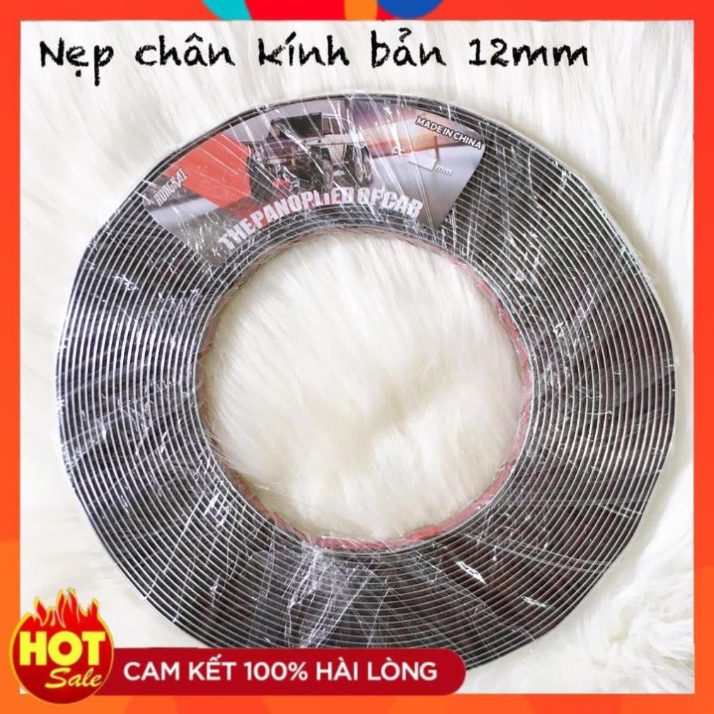 Nẹp Viền Chân Kính Mạ CROM Cao Cấp Dán Chân Kính Xe Hơi Tặng kèm 02 Lọ keo trợ dính 3M