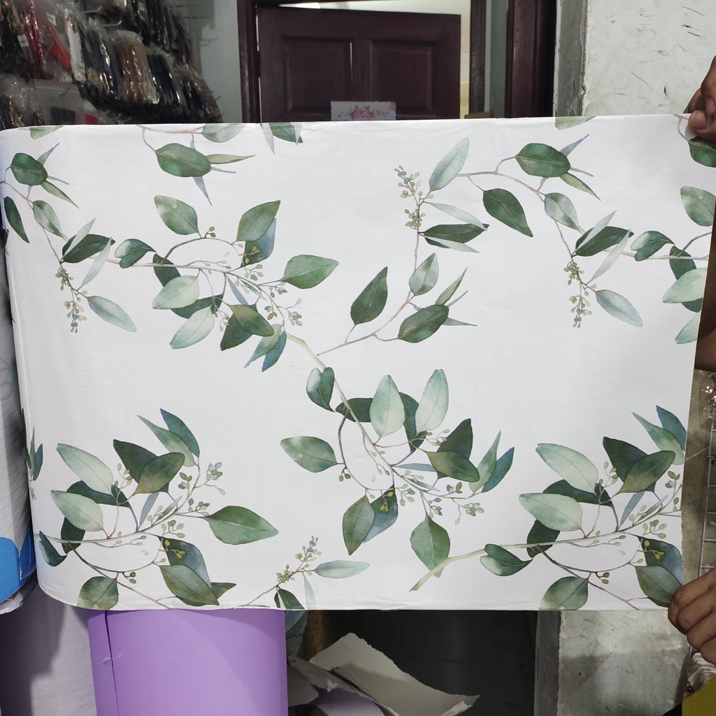 Decal giấy dán tường DÂY LÁ HIỆN ĐẠI khổ 45cm keo sẵn