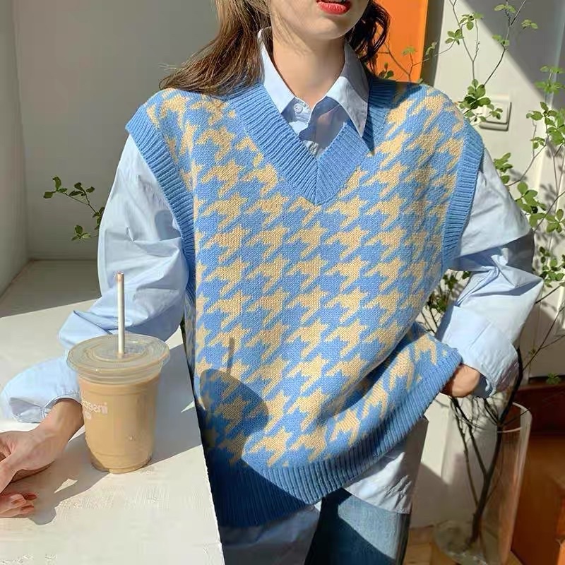 Áo Ghile Kẻ Màu Vintage Viền Nhiều Màu Chất Len Dày Dặn