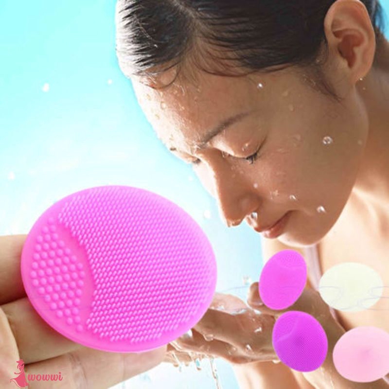 Miếng rửa mặt massage tẩy tế bào chết chất liệu silicone